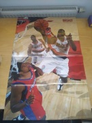 Duży plakat NBA Baron Davis, Shawn Kemp, Blazers. 