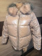 Nowa kurtka zimowa pikowana z futerkiem SMLXl