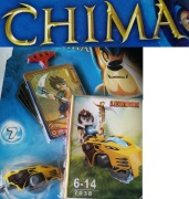 klocki chima pojazd speedorz na napęd figurka klucz napęd speedor karty