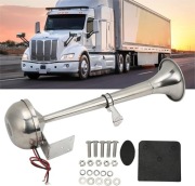 Klakson trąbka do ciężarówki statku 328dB stal nierdzewna, 12V, nieużywana