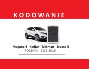 Programowanie kodowanie karta Megane 4 Talisman Espace 5