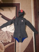 Damski kombinezon z kapturem, neoprenowy do nurkowania, 5 mm ciepły, roz.S.