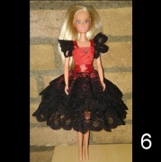 Hiszpanka. Sukienki, ubranka dla lalek barbie.