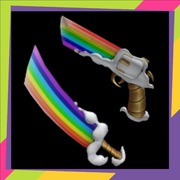 Rainbow Set (Rainbow + Rainbow Gun) MM2 Murder Mystery 2 Roblox