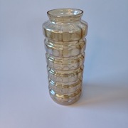 Opalizujący wazon ze szkła artystycznego - Czeski 