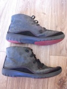 Buty CLARKS Unstructured 39/40 25cm Skóra* półwysokie skórzane stan BDB