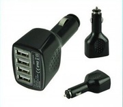 ŁADOWARKA DO AUTA SAMOCHODOWA USB X 4 PORTY