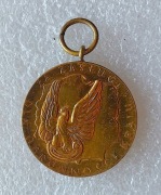 Brązowy Medal Za Zasługi dla Obronności Kraju PRL - 38,3 mm