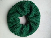 Scrunchie z włóczki bambusowej