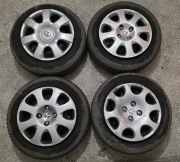 4x felgi stalowe 15” 4x108 + opony Michelin 185/65R (komplet)