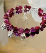 Bransoletka ze srebra S925 z naturalnymi kamieniami 