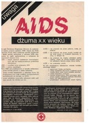 Plakat PCK PRL oryginalny 1988 rok