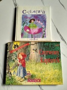 Czerwony kapturek rozkładana książeczka + Calineczka książka+ audio CD 