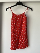 Sukienka czerwona kwiatki Primark 134