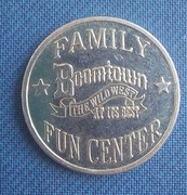 żeton do gier o wartości 1 dolara z kasyna Boomtown Hotel w Verdi Nevada 