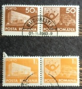 Porto. 50 bani i 1 lei. Parki. Poczta rumuńska 1983 r