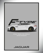 Plakat Jaguar F-type, 30x40 + ramka - plakat samochodowy