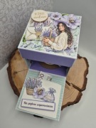 ExplodingBox urodziny prezent kartka lawenda kobieta dowol. liczba 18 30 40