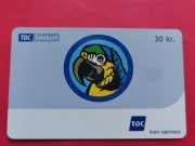 DANIA     -  Karta telefoniczna  /  ODMIANA  /  PTAKI - PAPUGI