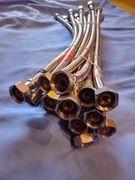 Wąż w oplocie stalowym 1/2 x 3/8 x 40cm wężyk 