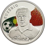 2008 Armenia 100 Dram Kings of Football EUSEBIO