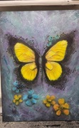 Obraz ręcznie malowany Motyl