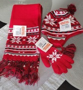 Komplet dziecięcy czapka, szal, rękawice Nordblanc