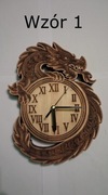 Zegary ścienne różnego kształtu z drewna o grubości 2cm. Rozmiar średni