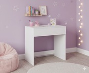 Biurko toaletka biała z szufladą 