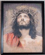 Ikona z diamentowa mozaika 5d, Jezusa Chrystusa