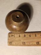 Stara mosiężna kulka do starej lampy