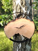 Drewniany Zegar Ścienny, Loft Prezent 40cm