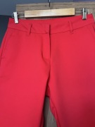 Czerwone nowe spodnie z materiału chinosy Esmara 38