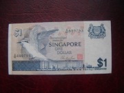 BANKNOT SINGAPUR - 1 DOLAR  1976 r.
