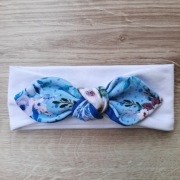 Opaska biała dla noworodka opaska dla dziewczynki 