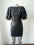 Sukienka H&M 34 XS skóropodobna dopasowana