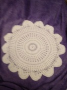 Stara bawelniana serwetka biała