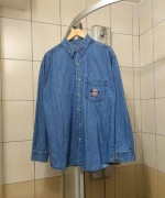 Koszulka jeansowa Hard Rock Caffe New York bluzka L t-shirt polo polówk