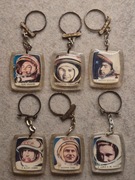 KOSMONAUCI GAGARIN ,TIERESZKOWA INNI BRELOKI VINTAGE