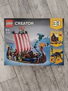 LEGO 31132 Creator 3w1 - Statek wikingów i wąż z Midgardu