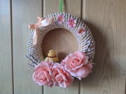 Wianuszek ozdobny, dekoracja, święta, wiklina papierowa