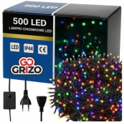 Lampki na choinkę 35 m 500 LED kolor biały świąteczne dekoracja z pilotem 