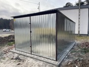 3X5 BLASZANY GARAŻ BLASZANE GARAŻE SZYBKA DOSTAWA Z PODŁOŻEM I KOTWIENIEM 