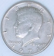 USA 1/2 Dolara Half Dollar 1971, Kennedy