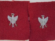 Orzeł haftowany bajorkiem do temblaka szabli bez korony