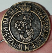 II RP Pieczęć URZĄD MIEJSKI WARSZAWA mosiądz RR