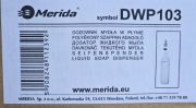 Dozownik mydła w płynie Merida DPW103 - satyna