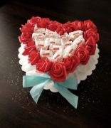 Box prezentowy serce z różami i 