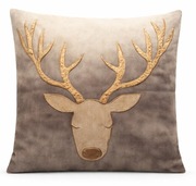 Poszewka na poduszkę jeleń/renifer 45x45cm welurowa