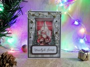 Kartka świąteczna handmade vintage #4